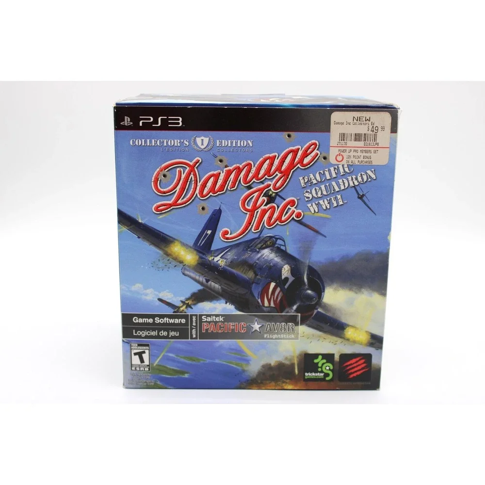 PS3 DAMAGE INC Pacific Squadron WWII Collector's Edition Sony Playstation 3 NEW‎